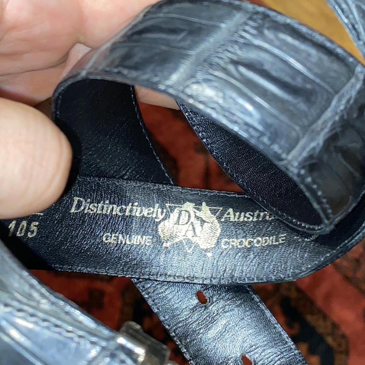 genuine crocodile belt