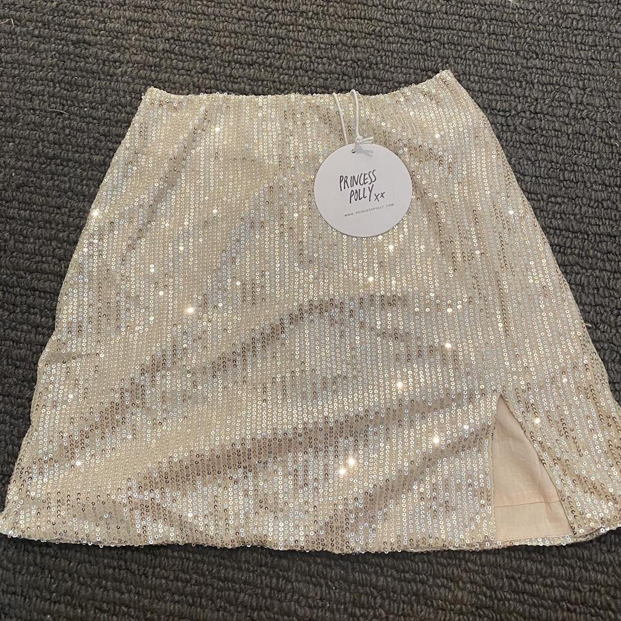 Princess Polly sequin skirt Never worn before -... - Depop