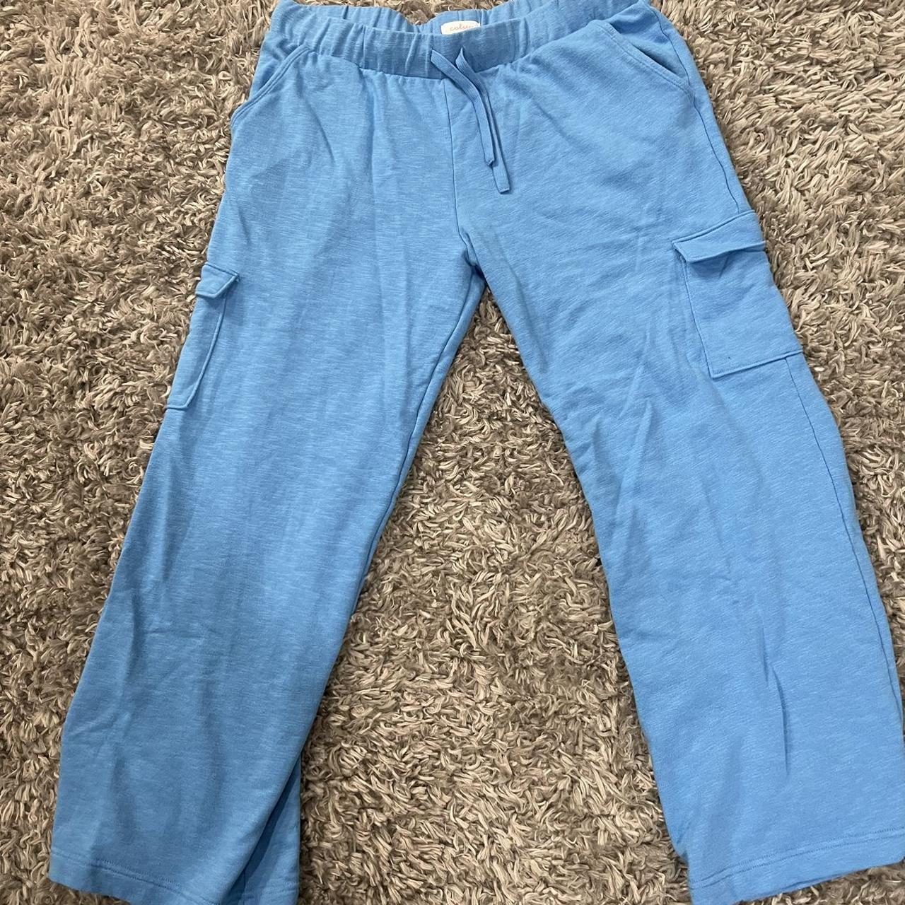Target Women's Blue and White Joggerstracksuits Depop