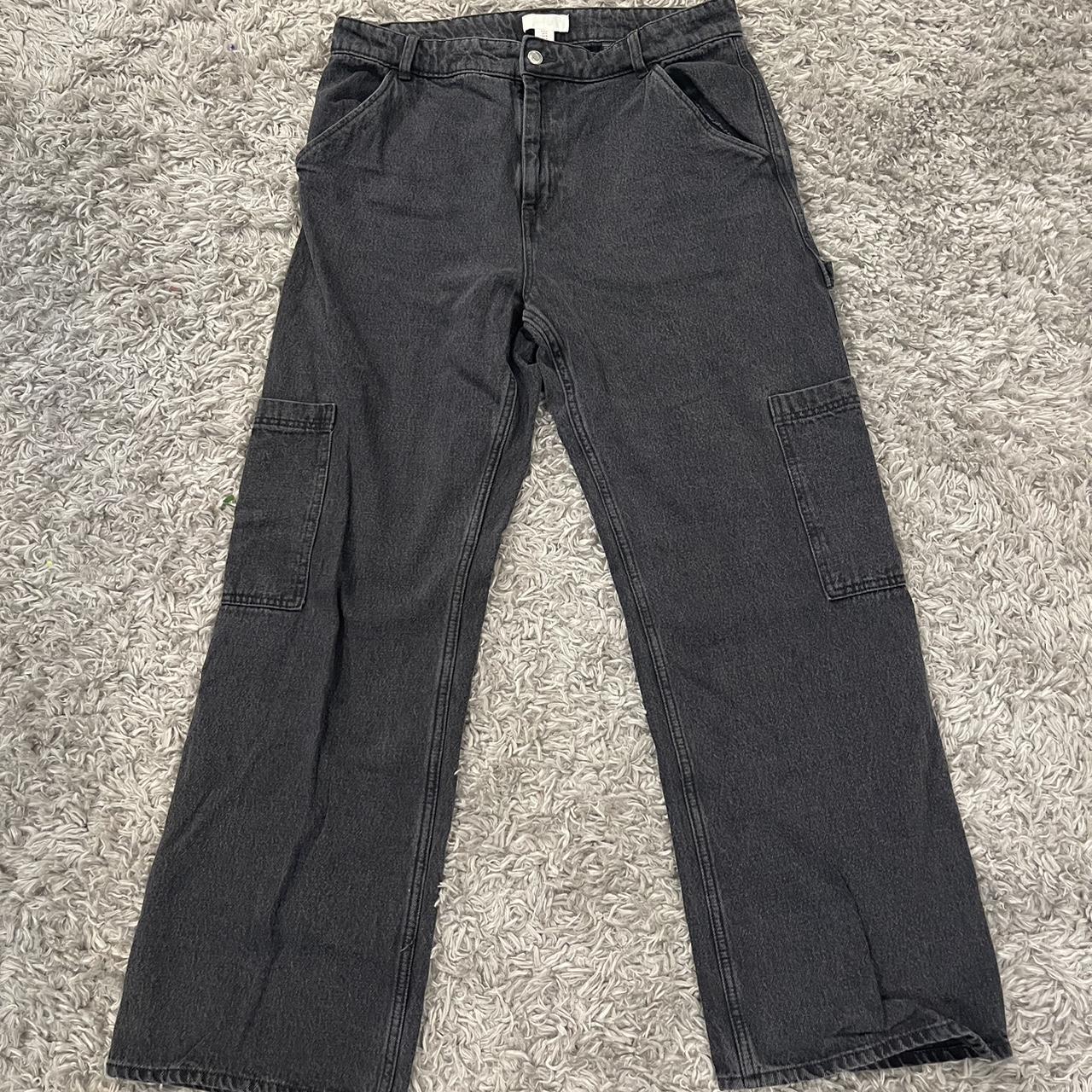 H M Women S Black Jeans Depop   P0 