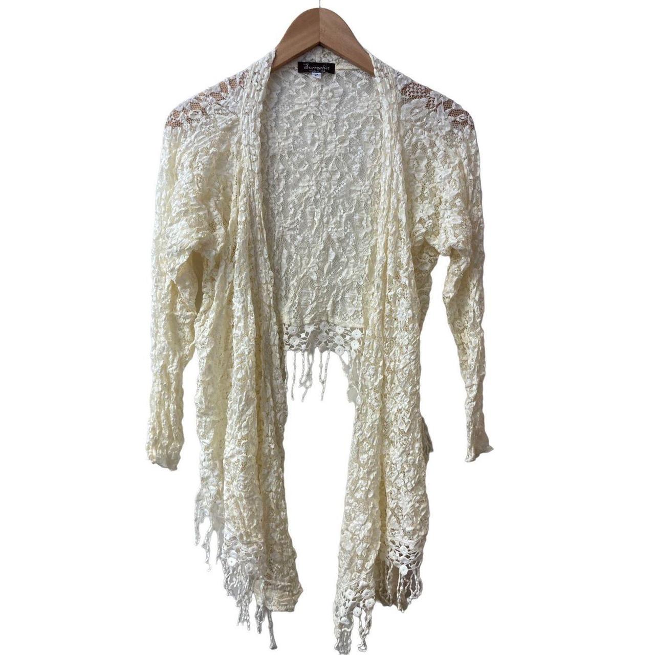 Cream on sale waterfall cardigan