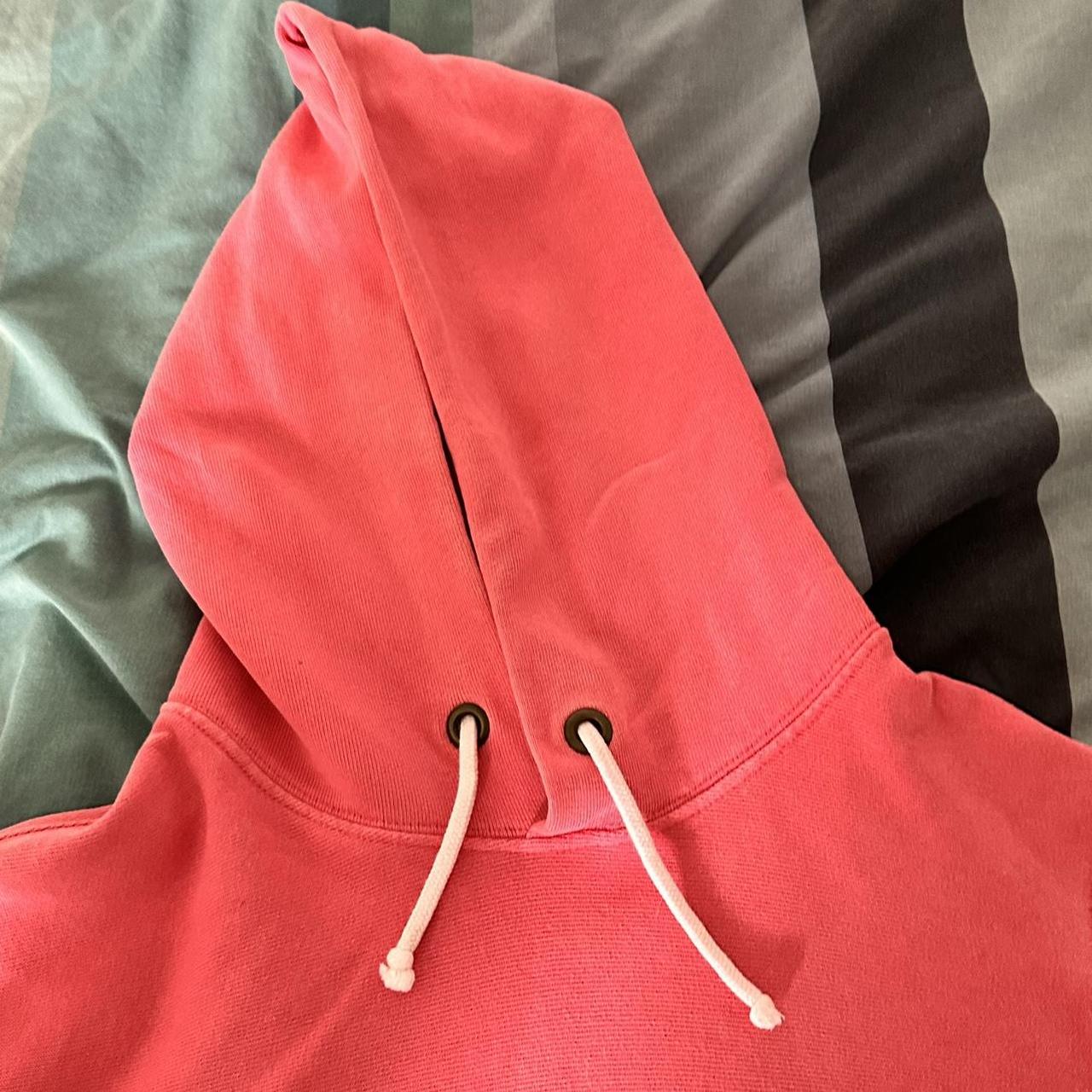 PINK CHAMPION HOODIE SIZE - SMALL RETRO STYLE... - Depop