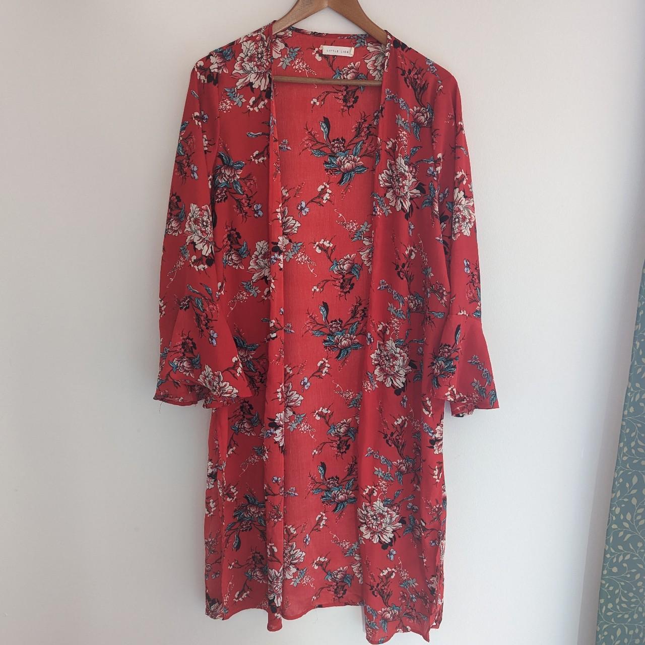 Witchy duster / cover up Little Lies size M Flowy,... - Depop