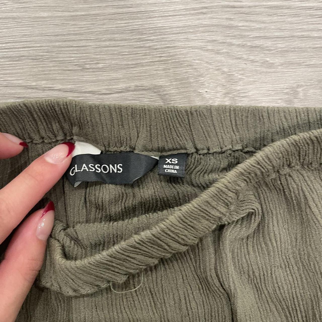 GLASSONS khaki boobtube top Size XS - Depop