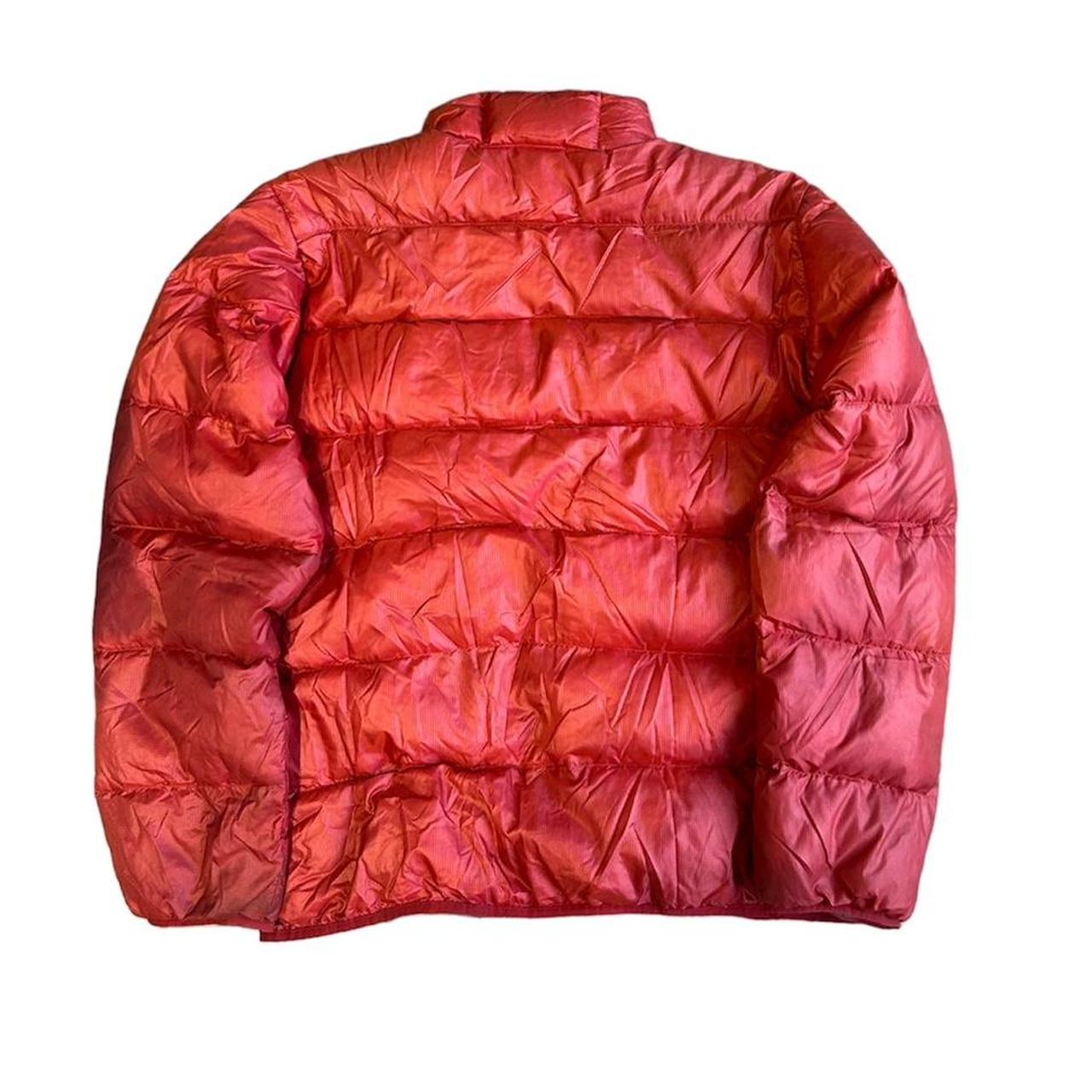 Montbell puffer jacket - red montbell down puffer... - Depop