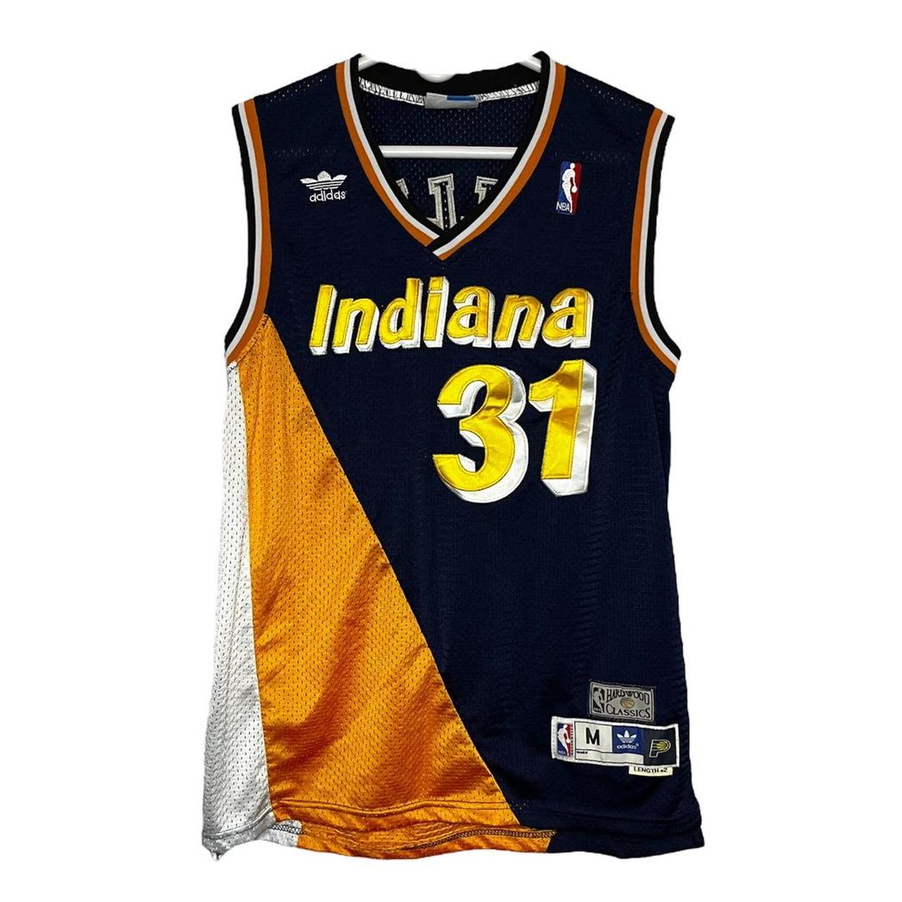 NBA Indiana Pacers Reggie Miller Adidas Hardwood - Depop