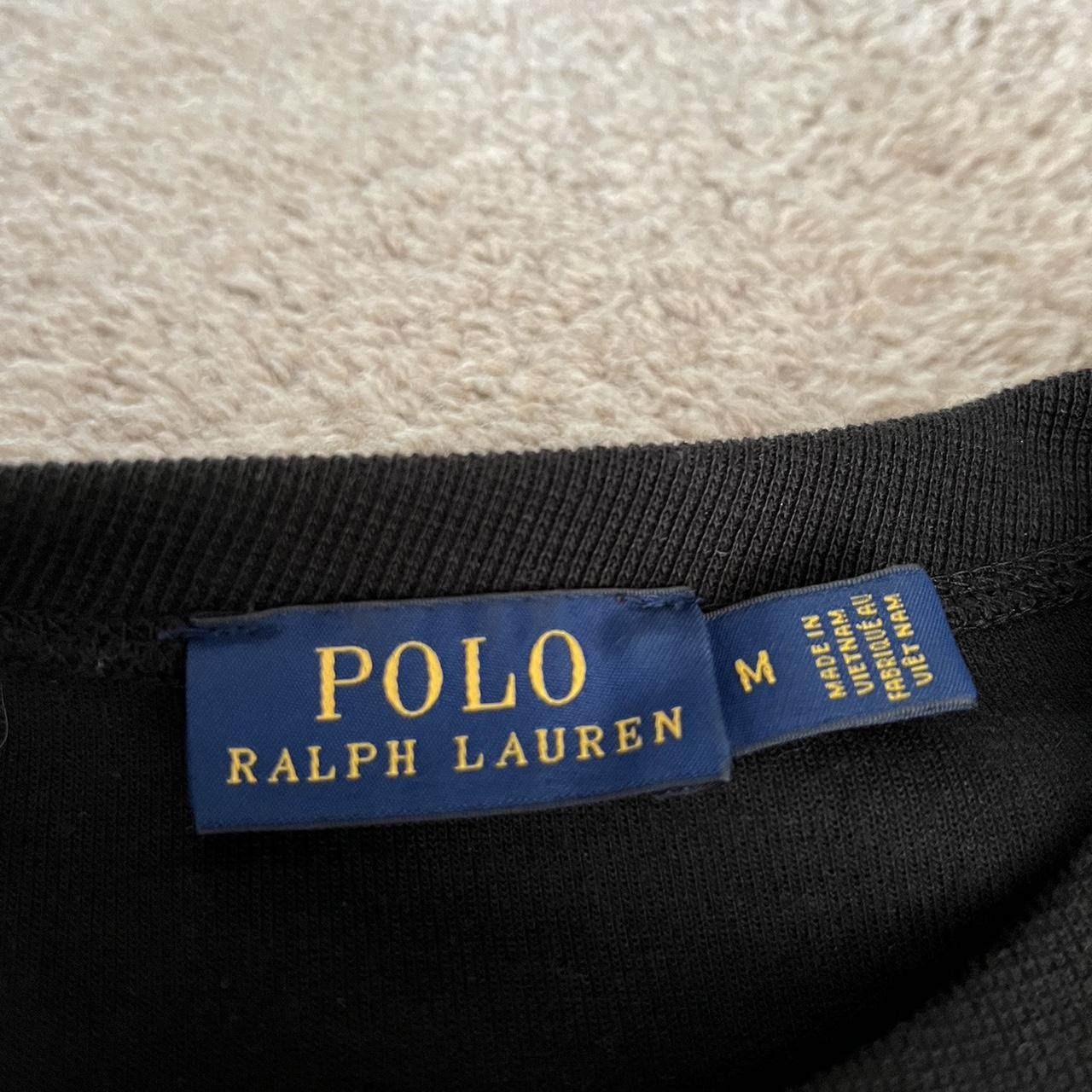Polo Ralph Lauren black sweatshirt Size M... - Depop