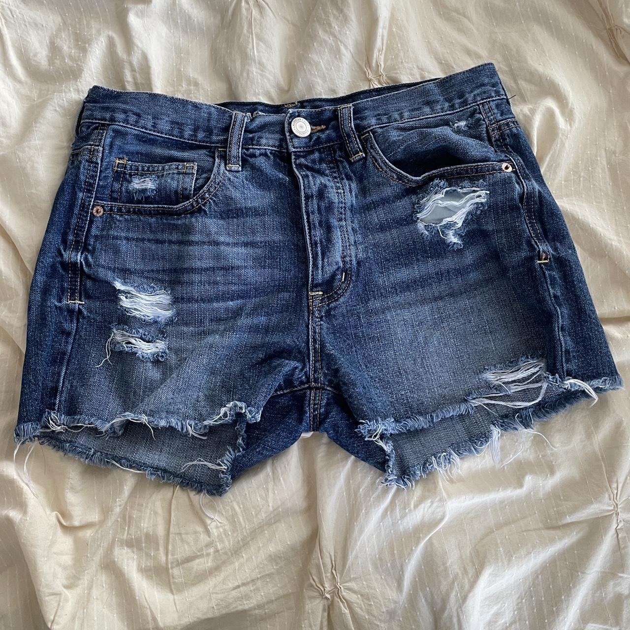 American Eagle Outfitters Women's Blue Shorts | Depop