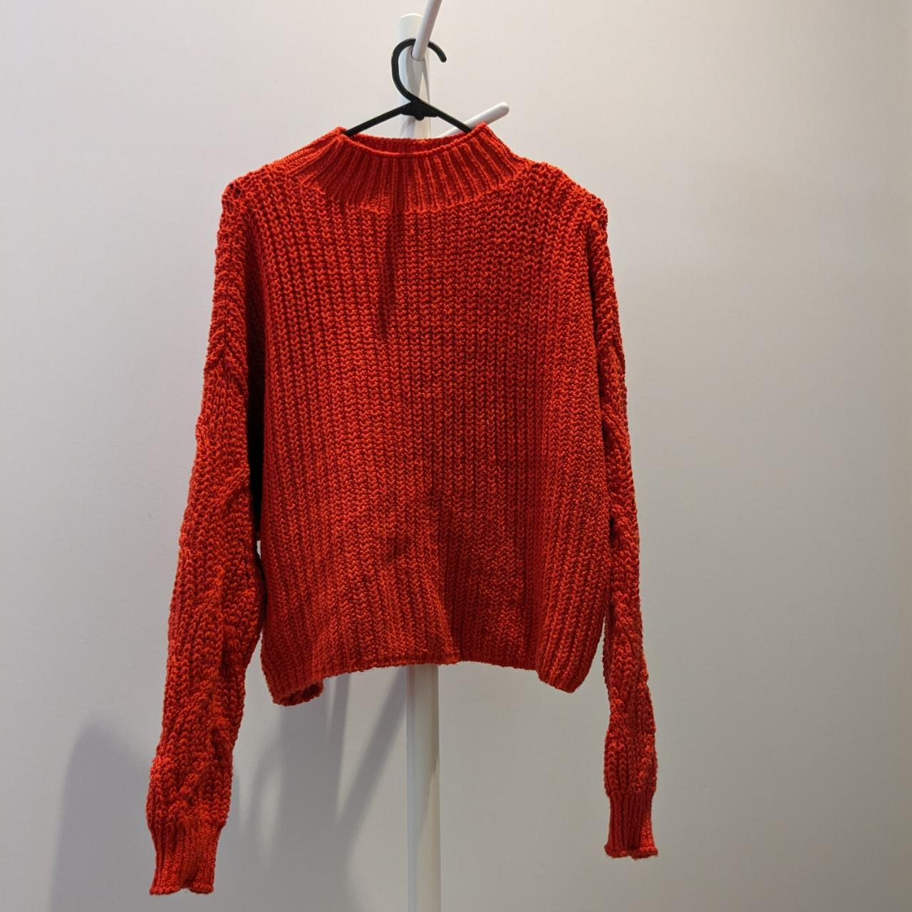 SPORTSGIRL RED OVERSIZED JUMPER Size XSS. Due to... Depop