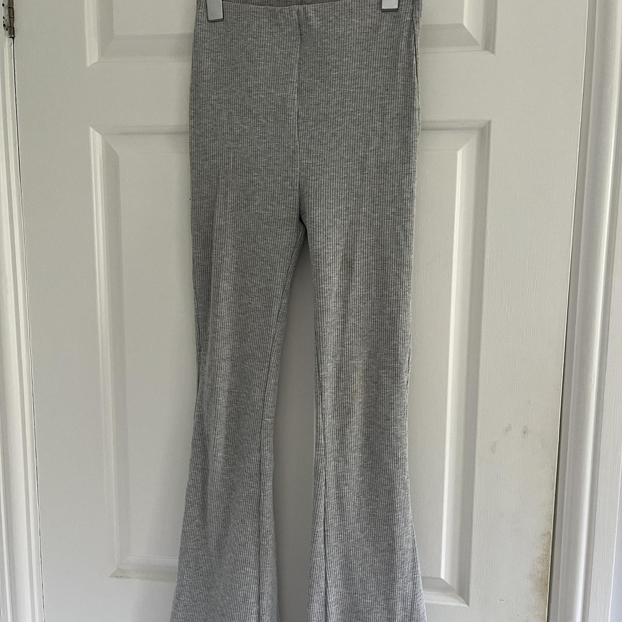 Grey flared leggings H&M Size Xs Perfect condition - Depop