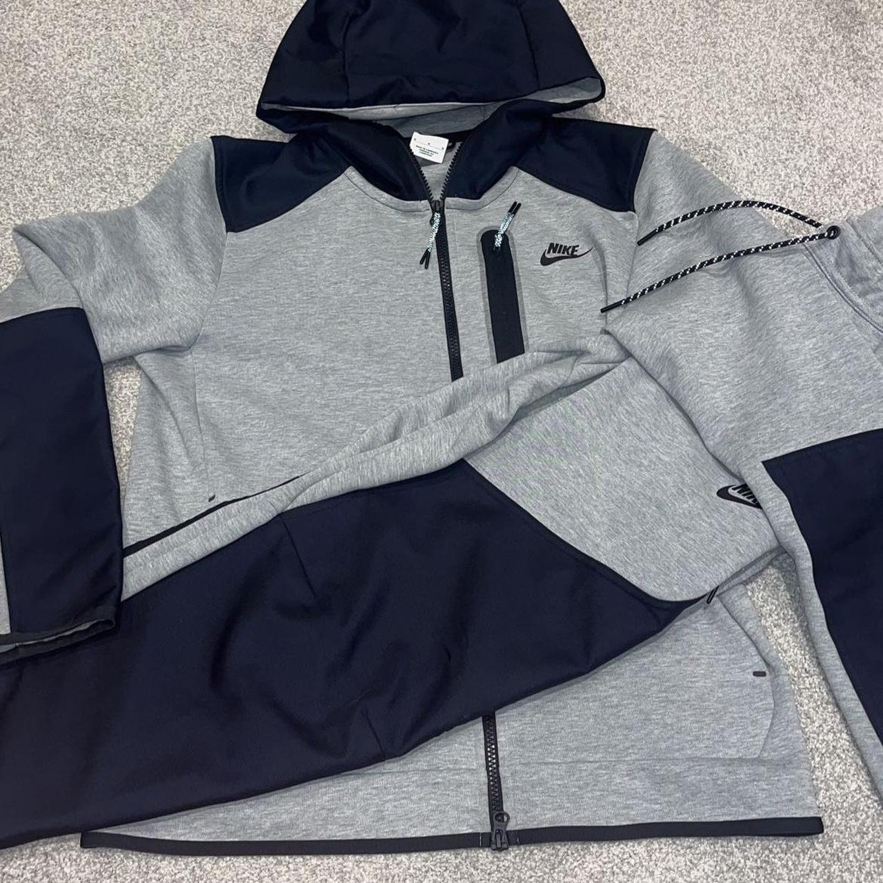 Nike tech fleece woven overlay full tracksuit Men’s... Depop
