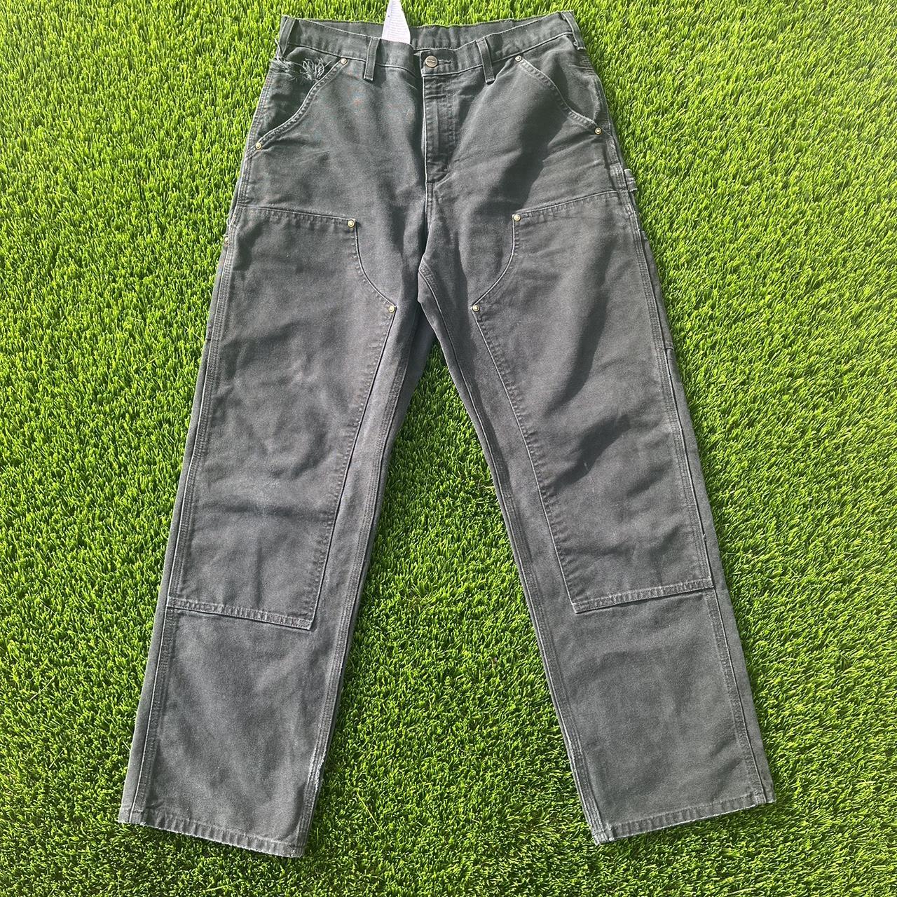 Carhartt Men's Black Jeans Depop