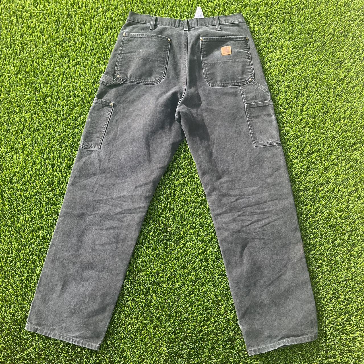 Carhartt Men's Black Jeans Depop