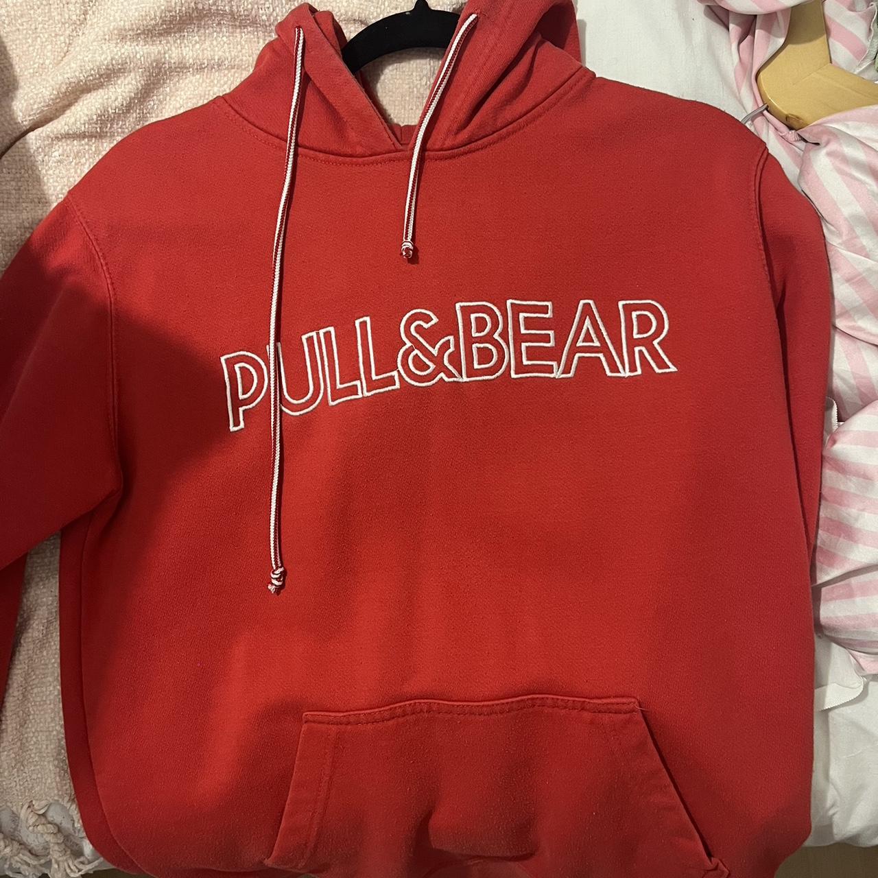 Pull and bear red hoodie online