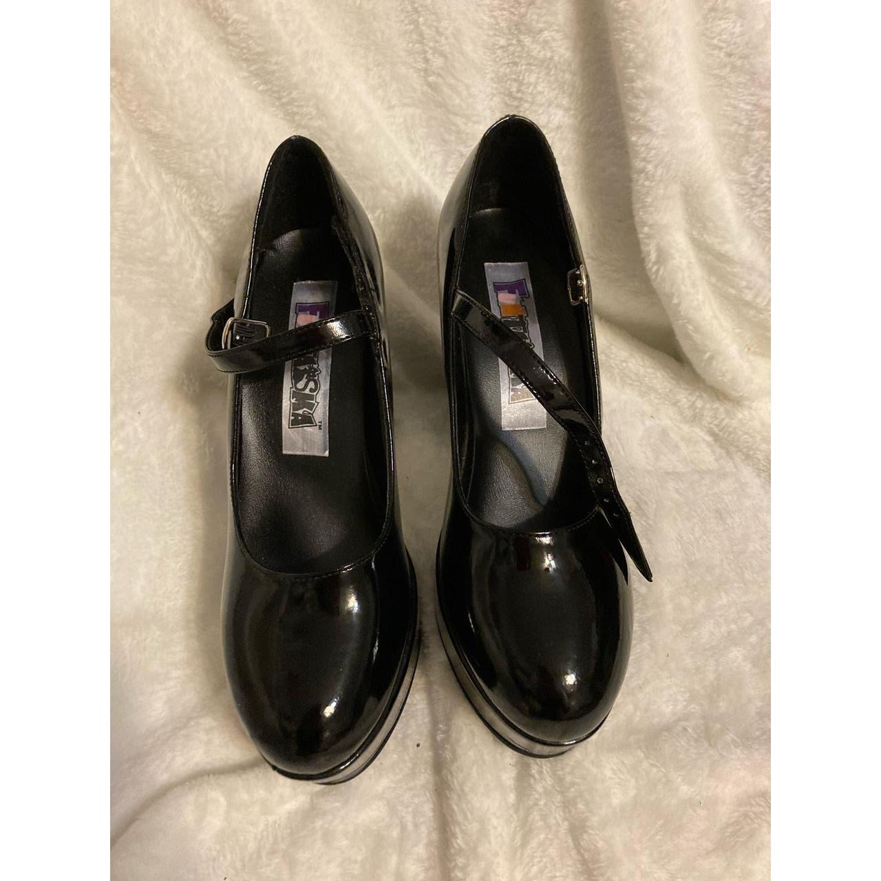 pleaser platform mary janes