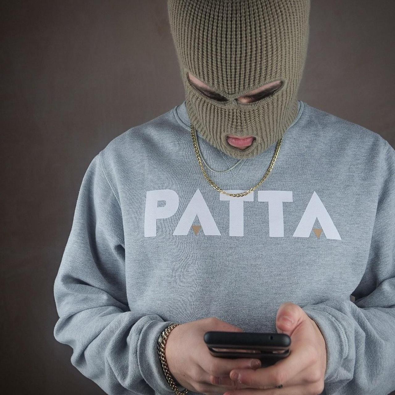 Grey discount patta hoodie