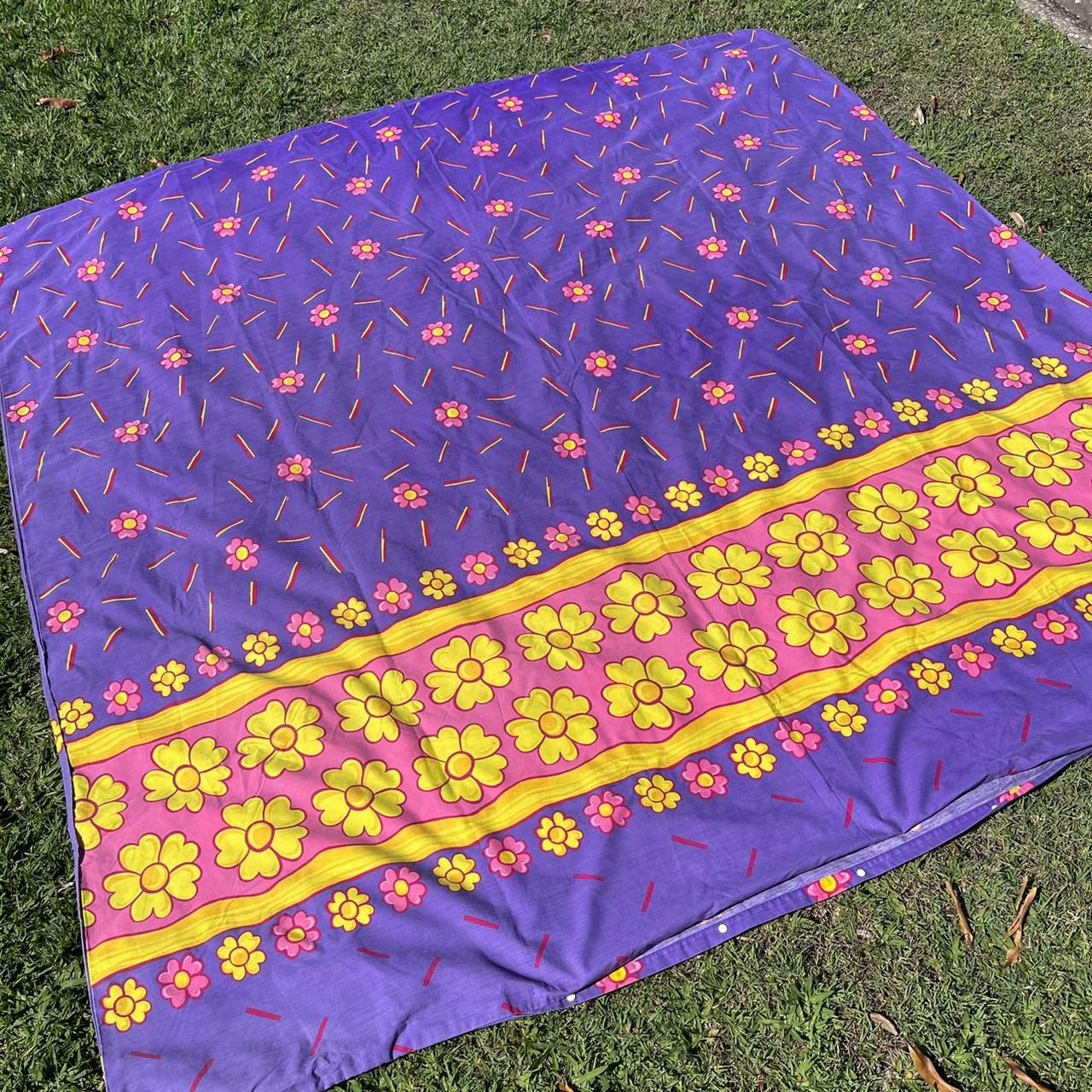 Y2K Vintage Queen Bed Duvet Sheet Doona Cover... Depop