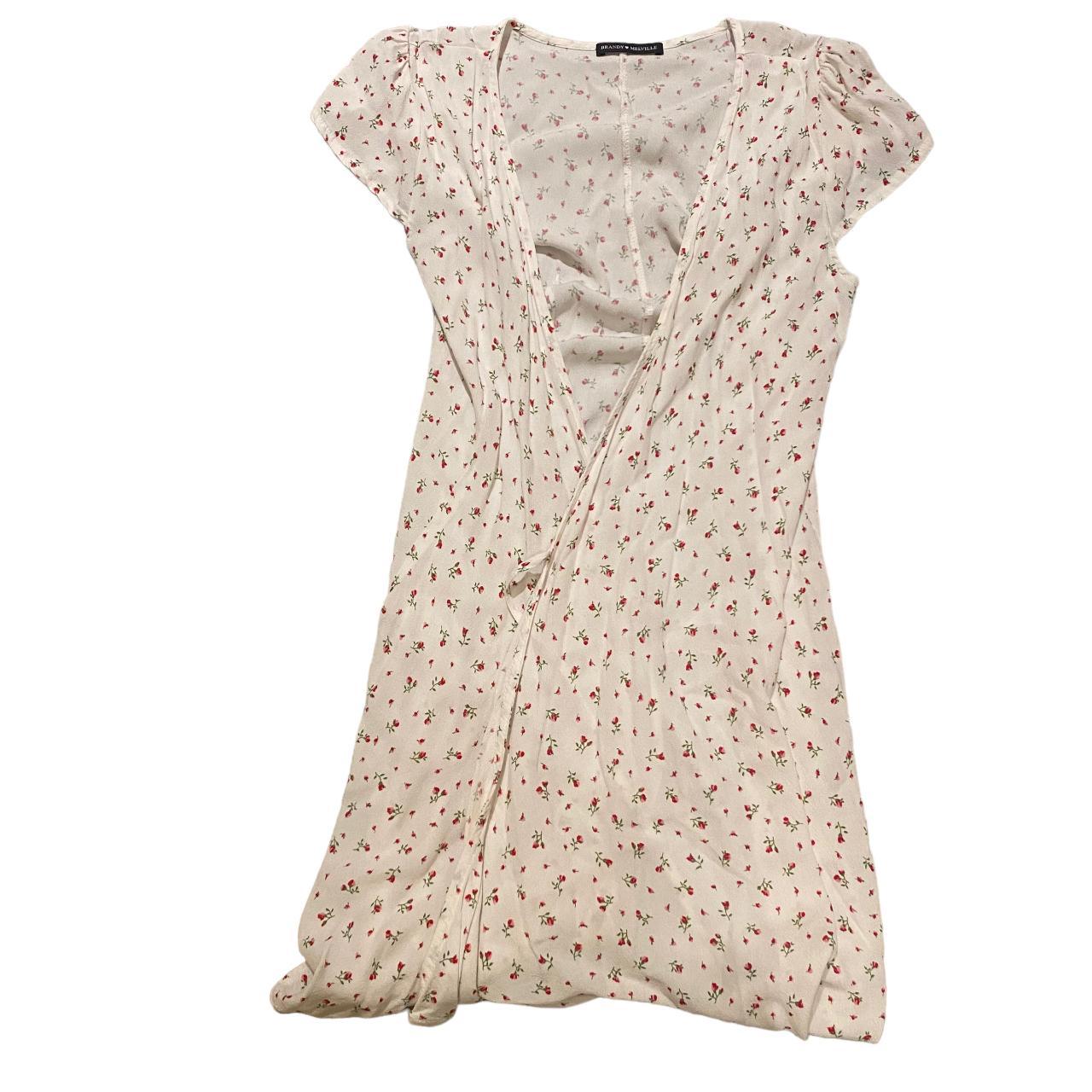BRandy melville coquette floral wrap dress No longer... Depop