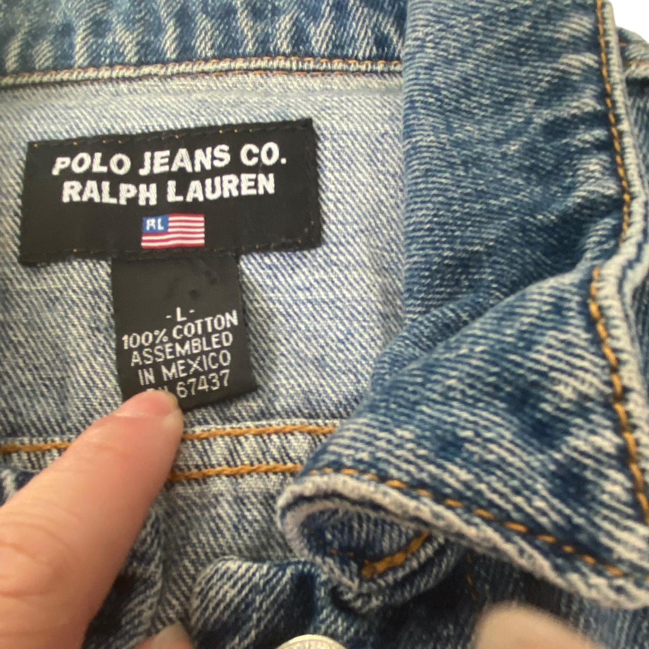 Vintage Polo Ralph Lauren denim jacket Wool flannel - Depop