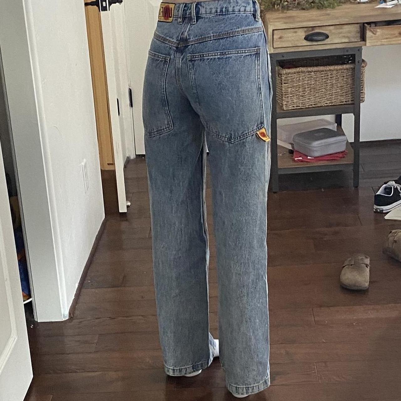 UNIF Women's Blue Jeans | Depop