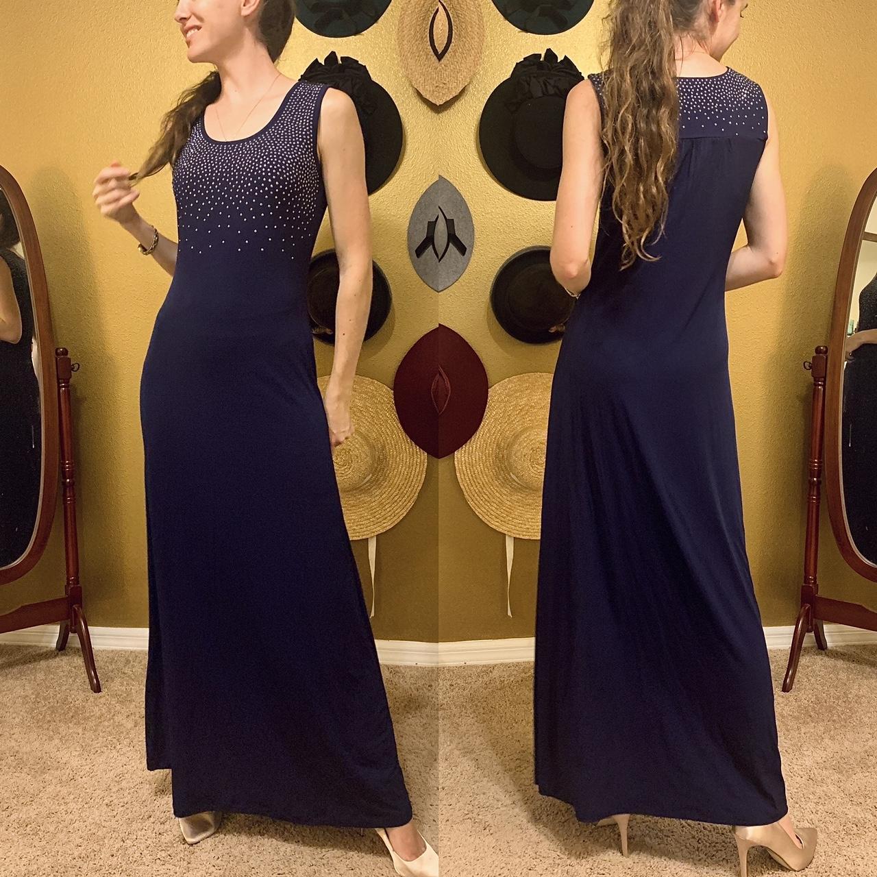 NWT Beautiful Carmen Marc Valvo Long Tank Maxi. Depop