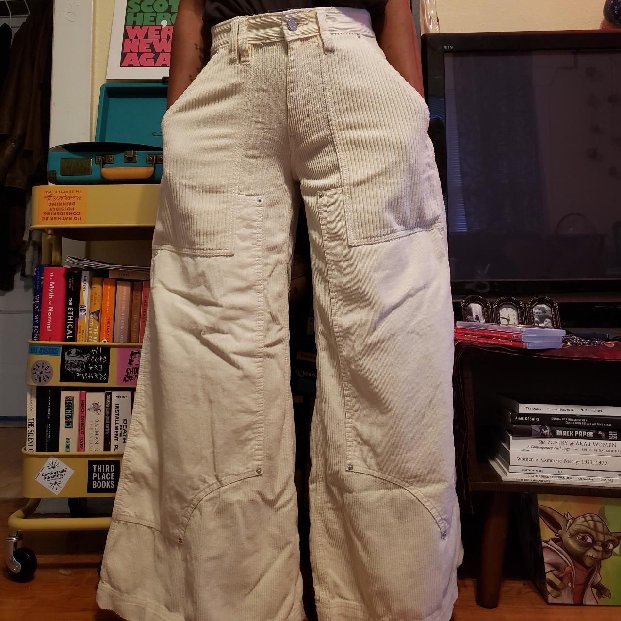 BDG Wide leg corduroy pants Worn once Size 0 Waist... - Depop