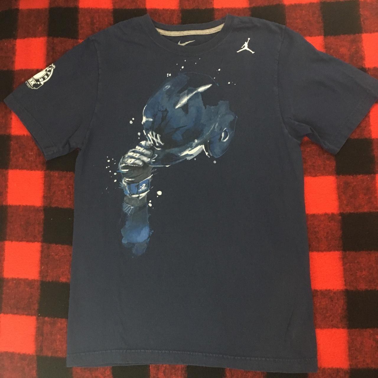 Vtg 2011 Nike Jordan ️⃣2️⃣ Derek Jeter 3000 Hits NY... Depop