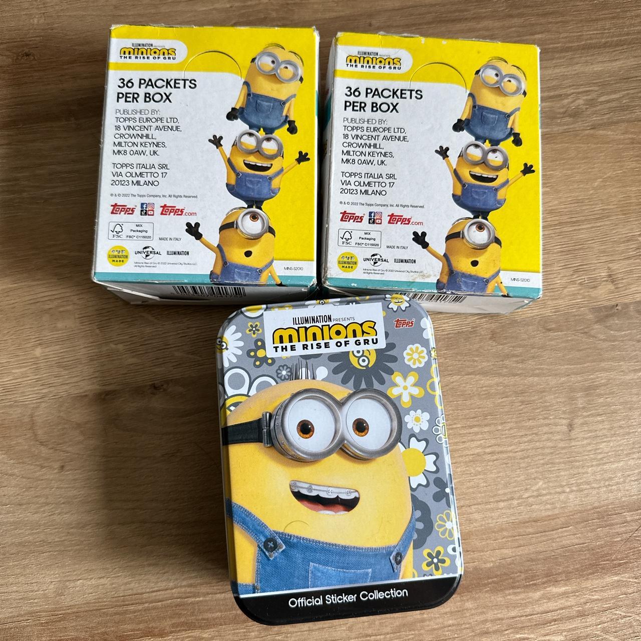 Topps Minions Rise Of Gru Sticker Collection Two Depop