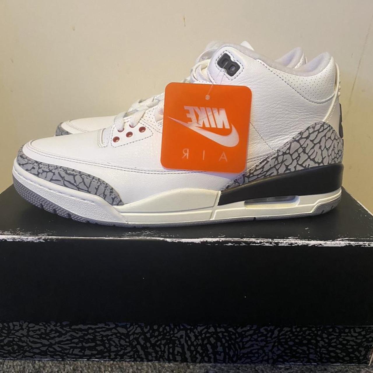new white and gray jordans