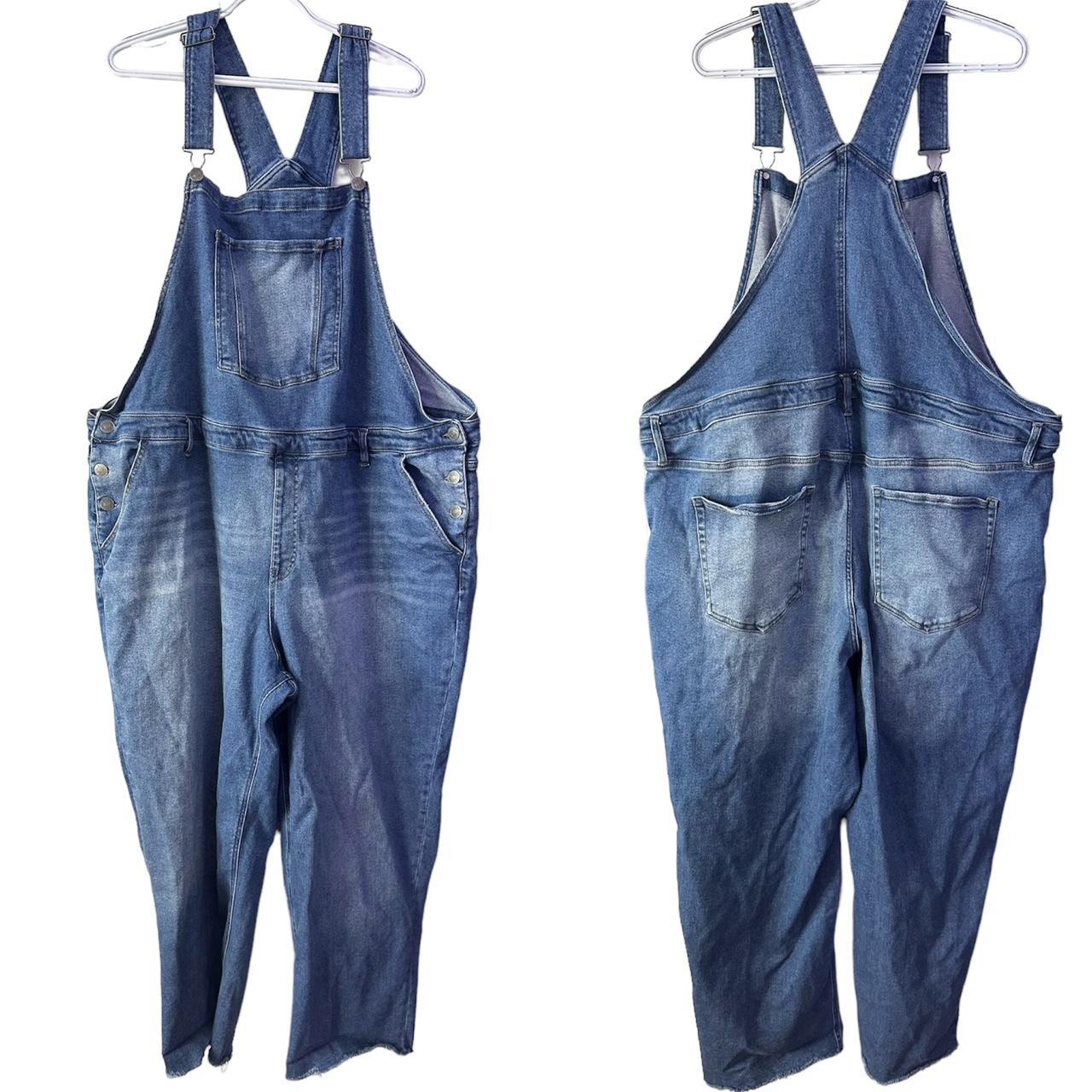 Ava & Viv Women's Blue Dungarees-overalls | Depop