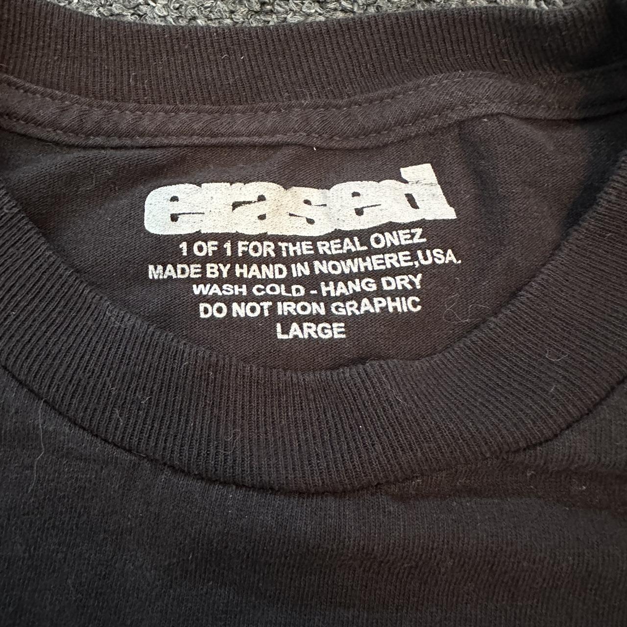 Erased Project Men's Black T-shirt (3)
