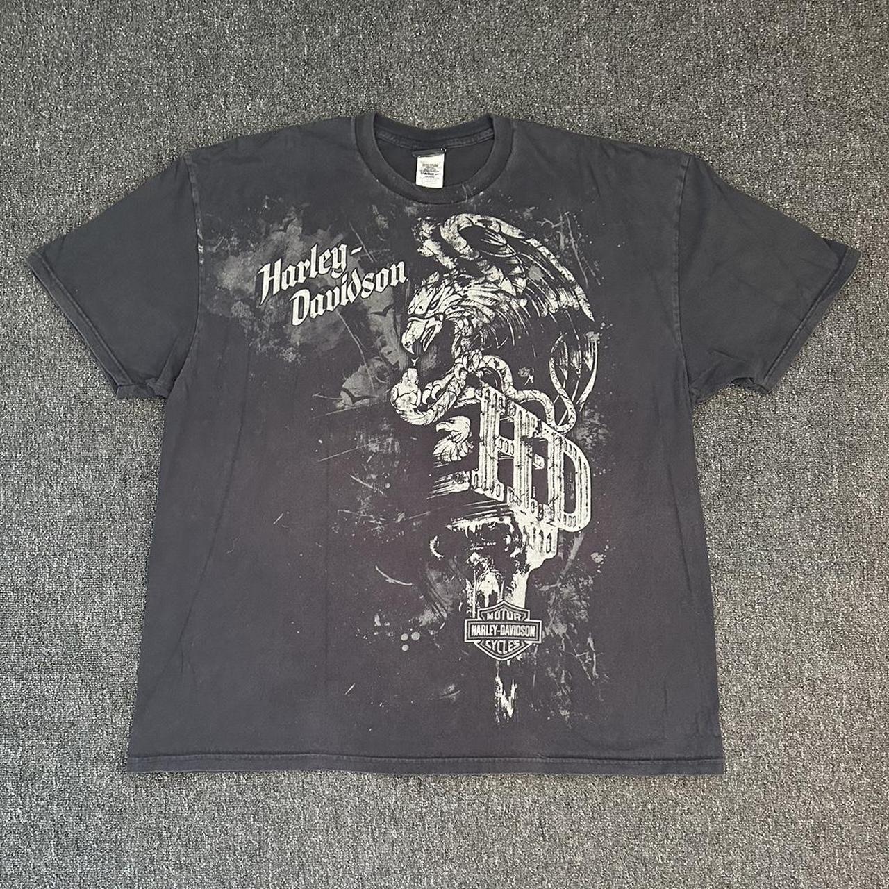 2010 Seattle Harley Davidson XXXL Black Tee - No... - Depop