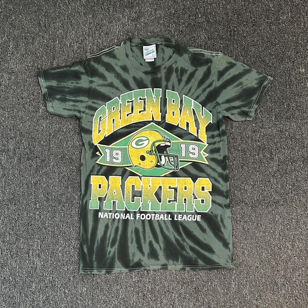 Men's Green Bay Packers Tie Dye Tubular T-Shirt