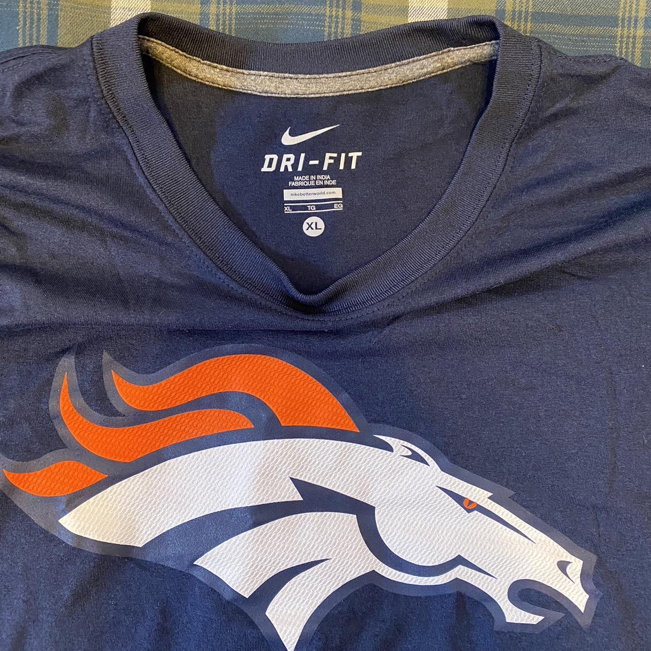 Nike Denver Broncos NFL Team Apparel Men's T-Shirt - Depop