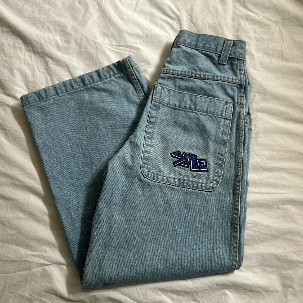 パンツ 90s SOLO SEMORE ULTRA Baggy Jeans 1990s Vintage Solo Semore Baggy Wide Leg Jeans 90s High