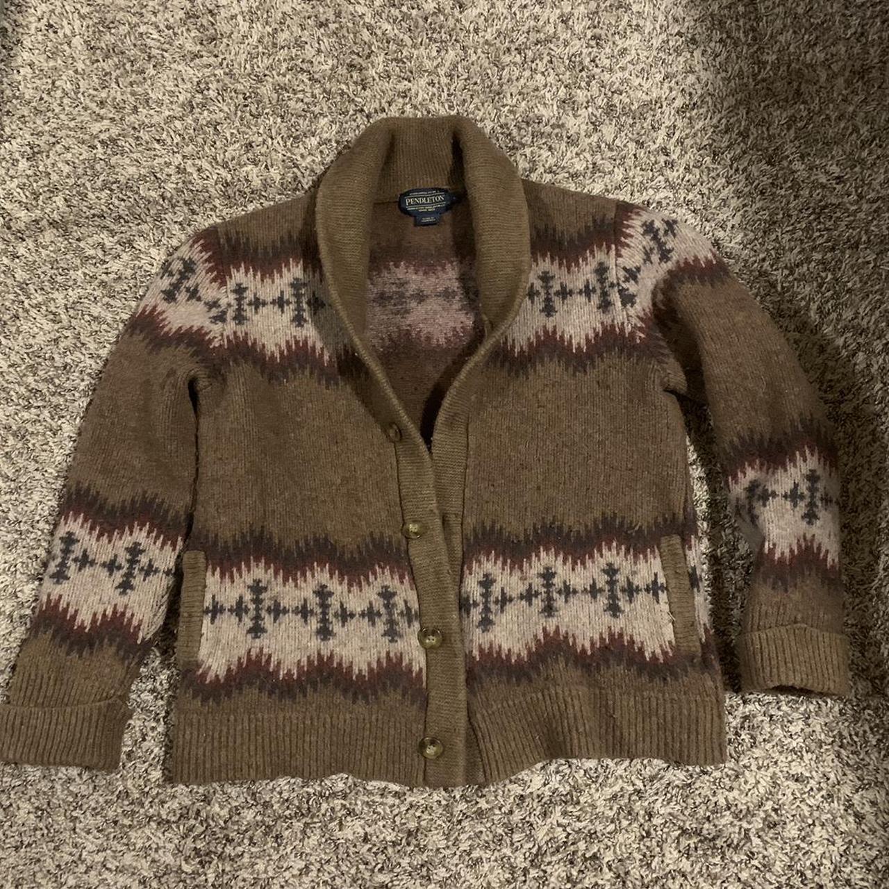 vintage pendleton sweater ~100% wool - Depop