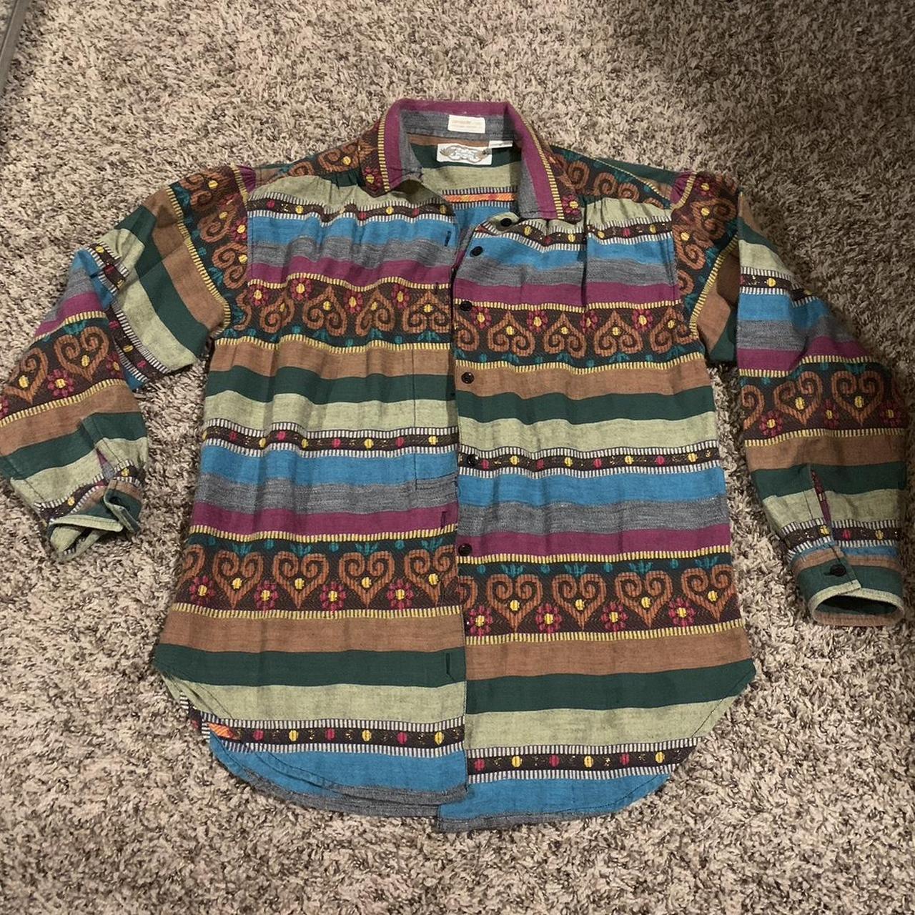 vintage 70s granola girl flannel Depop
