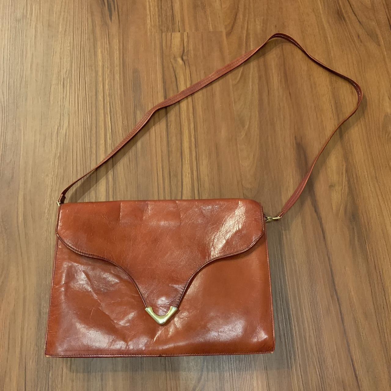 Northstyle Leather Purse Satchel Style With Multiple Pockets Rust Saddle  Color | eBay