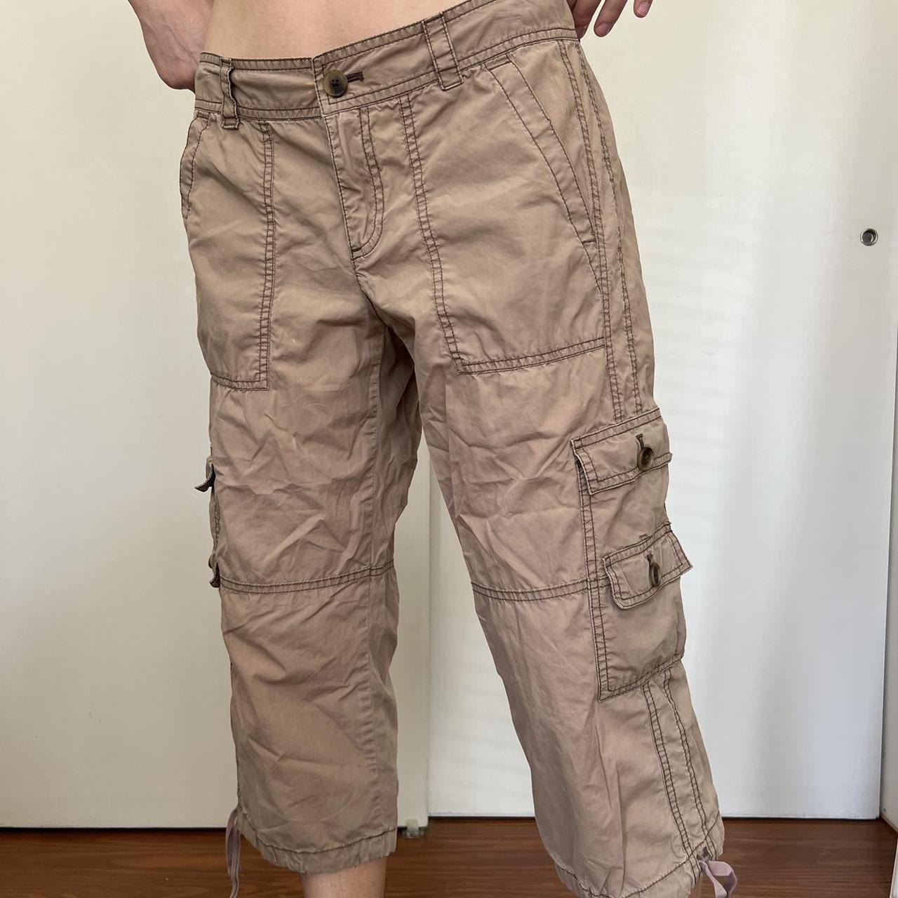 ◆THE MUSEUM VISITOR◆ HEART CARGO CAPRIPANTS BROWN 15684 Willit Women's Everyday Cargo Capris
