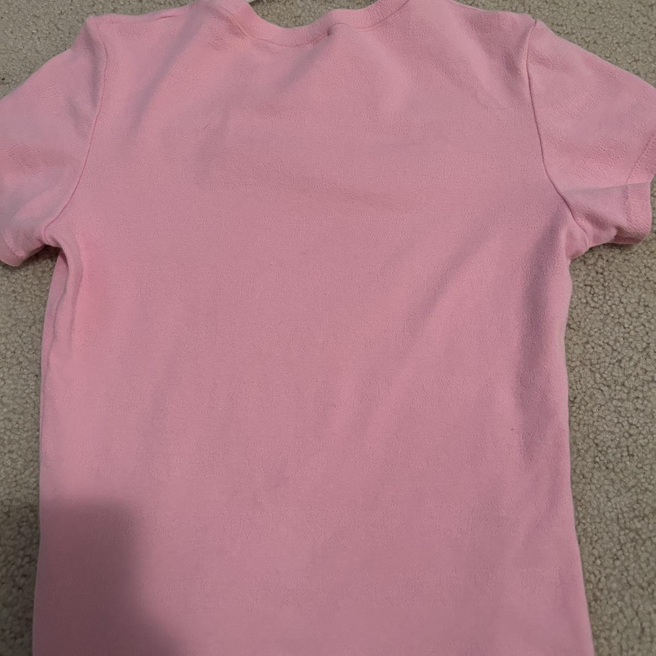 Skims Women's Pink T-shirt | Depop