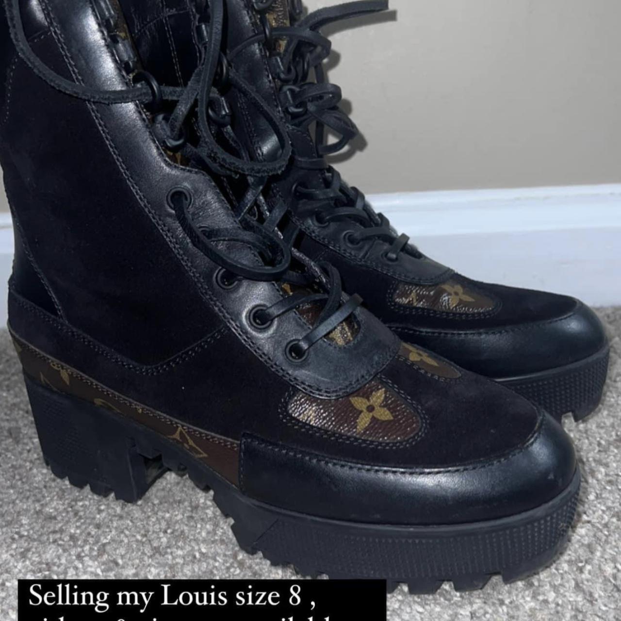 Louis Vuitton boot; Laureate Platform desert boots - - Depop