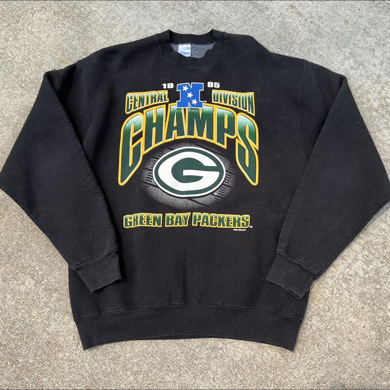 Green Bay Packers NFC Central Division Champions Logo Athletic Gray  Sweatshirt