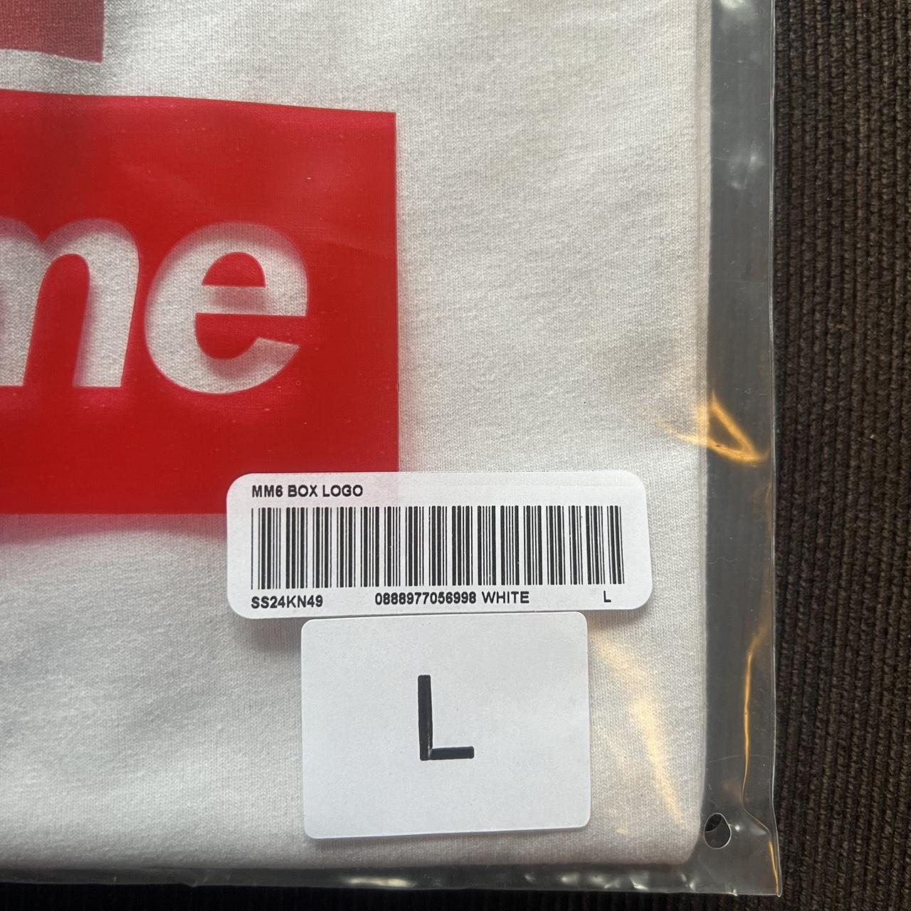 Supreme MM6 Maison Margiela Box Logo Tee White - | Depop Supreme MM6 Maison Margiela Box Logo Tee White - | Depop
