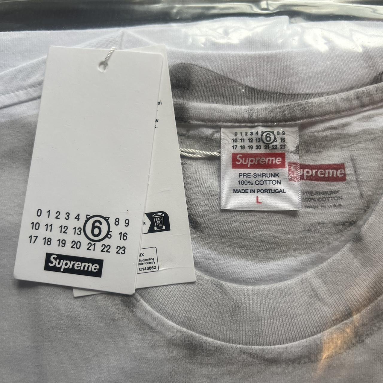 Supreme MM6 Maison Margiela Box Logo Tee White - | Depop Supreme MM6 Maison Margiela Box Logo Tee White - | Depop