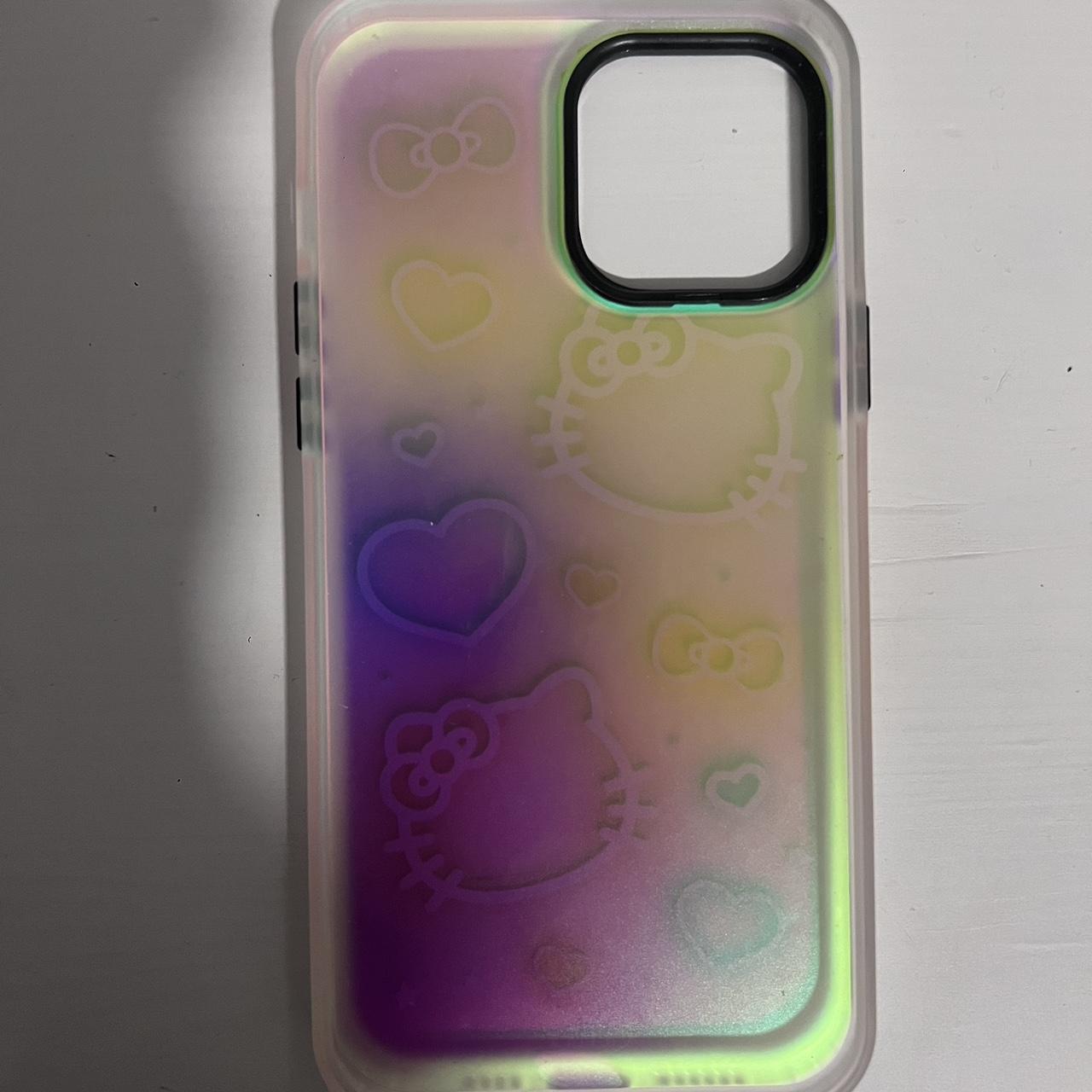 hello kitty holographic case iphone 13 pro max - Depop