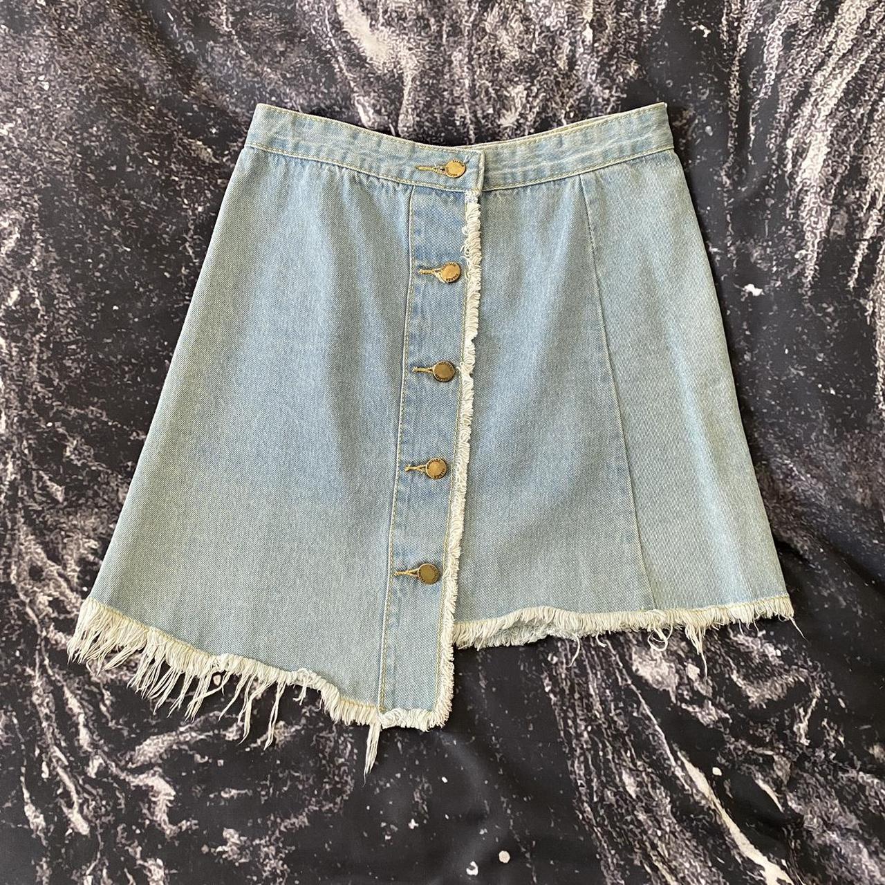 Romwe best sale denim skirt