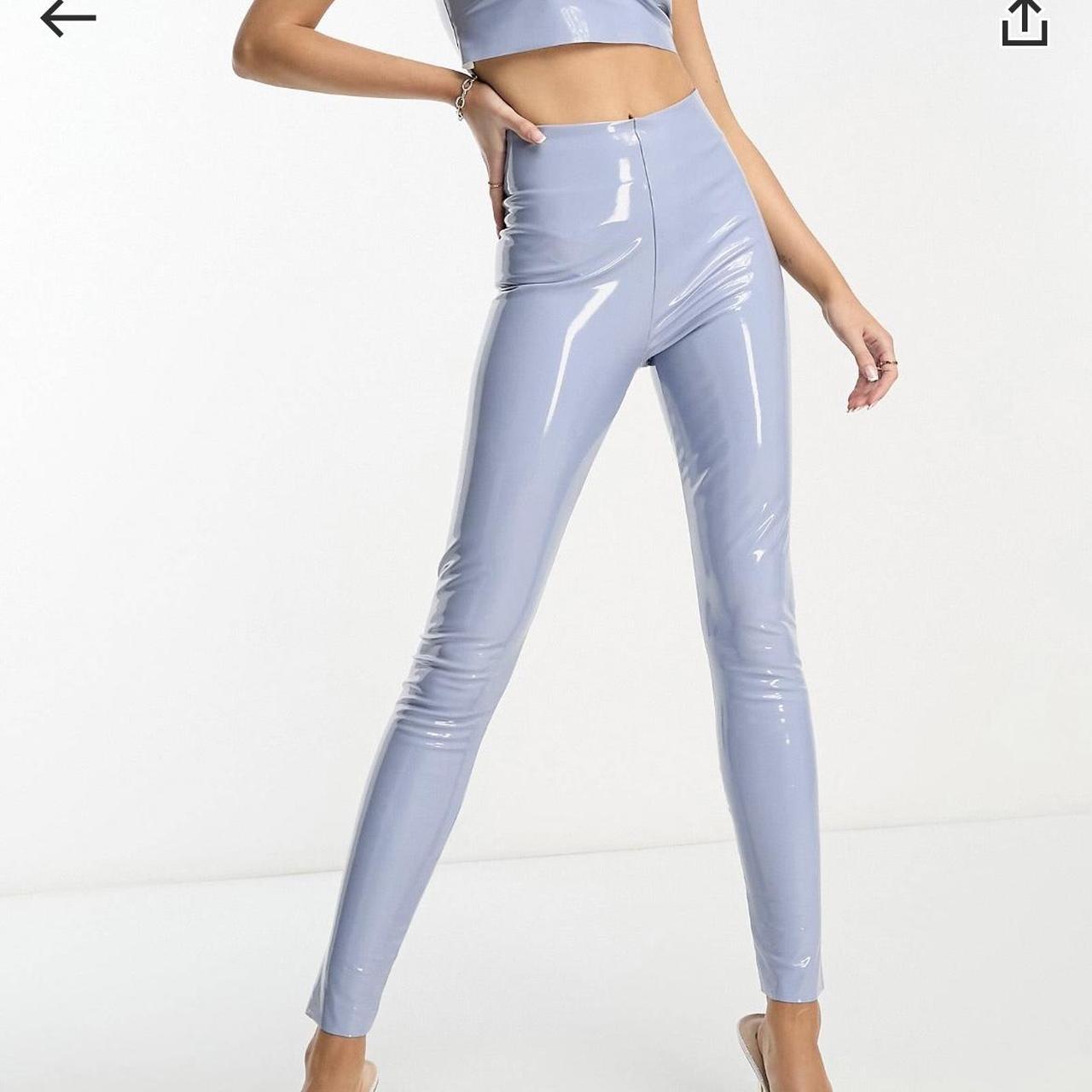 Baby blue discount latex pants