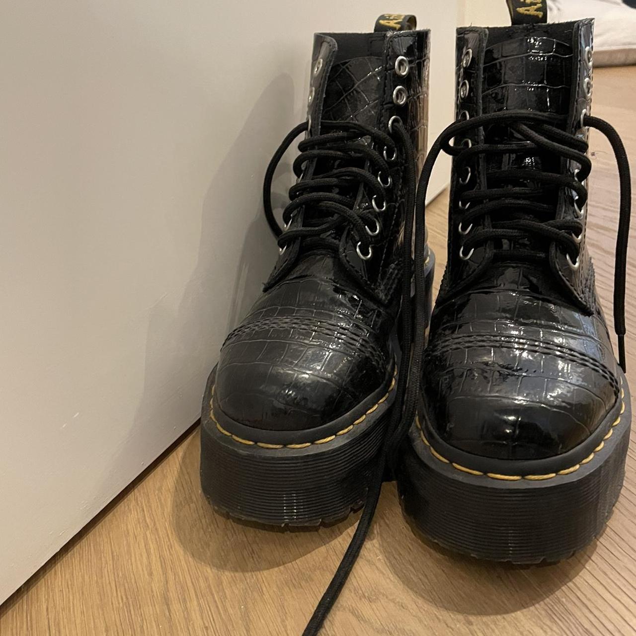 Doc Marten Sinclair Patent Leather Platform boots... Depop