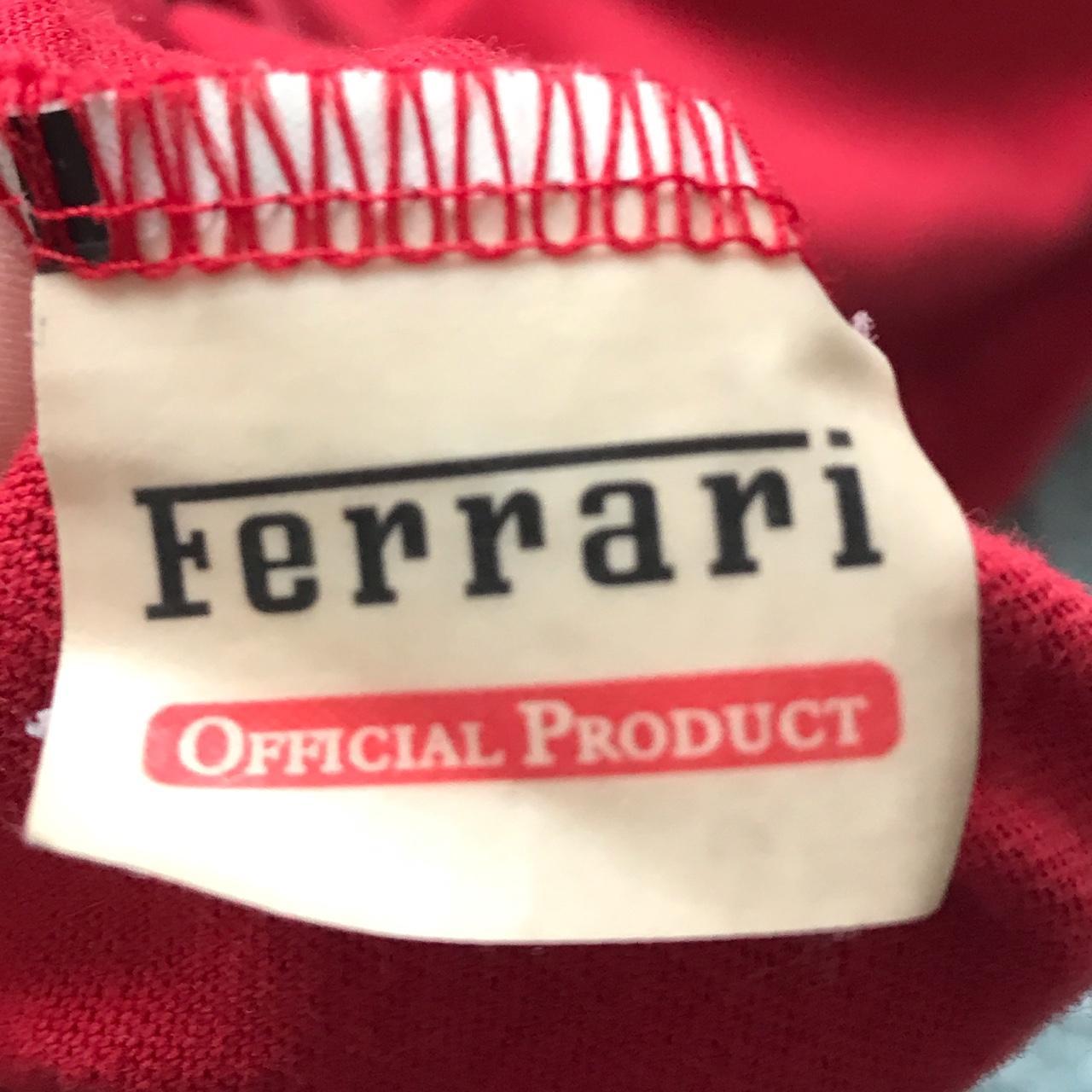 Ferrari Women's White and Red T-shirt (4)