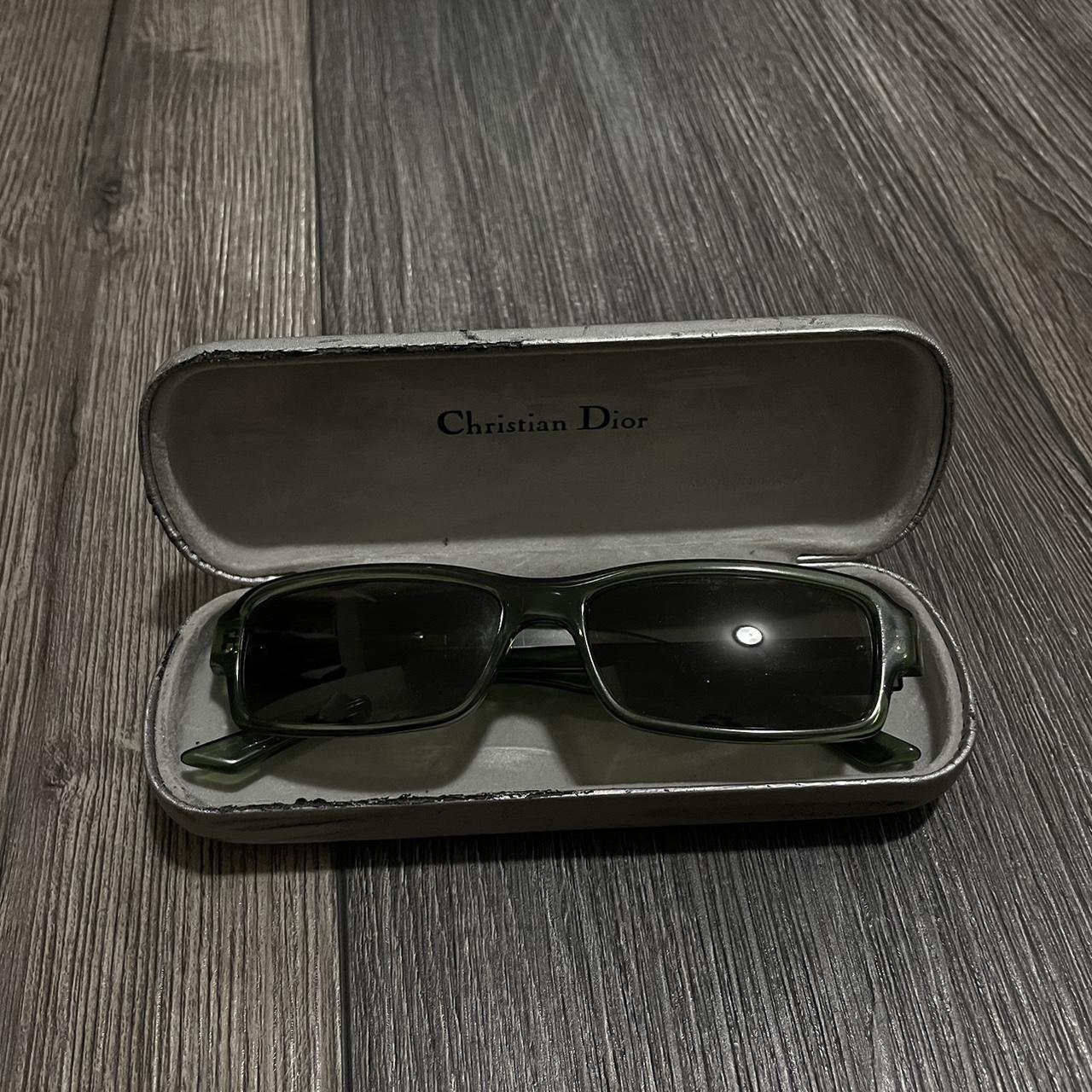 dior abstract sunglasses green